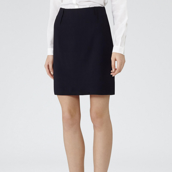 (MISSING) Reiss Powder Blue Murano Lightweight Wool Skirt - Picture 8 of 8